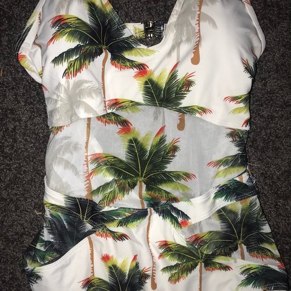 Swim | Onepiece Palm Tree Bathing Suit | Poshmark